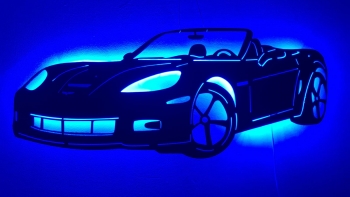 Corvette C6 - ca 100cm breit mit LED Farbwechsel-Beleuchtung