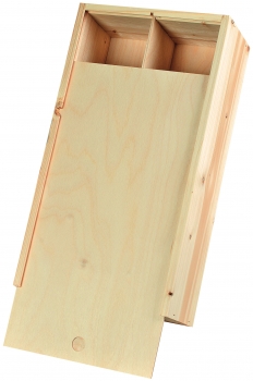 Holzbox für Flaschenpräsente mit Wunschgravur