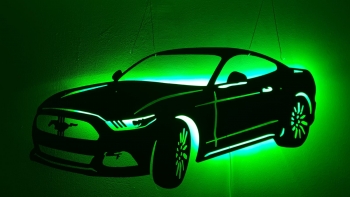 Ford Mustang - ca 100cm breit mit LED Farbwechsel-Beleuchtung